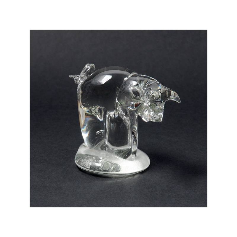 Cristal glass figurines - Pig
