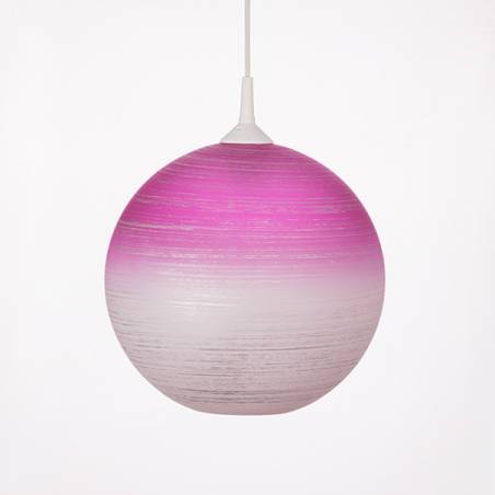 Lampa 4057 jasna malowana farbą zdobiona - śr. 300/42 mm