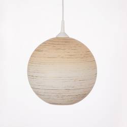 Cristal glass painted lamp 4057 with decor - d. 300/42 mm