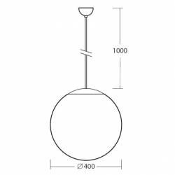 Lampa ADRIA S3 opalowa matowa - śr. 400 mm