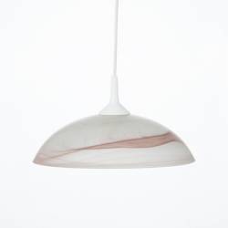 Cristal glass matte lampshade 1107 with alabaster - d. 300/42 mm