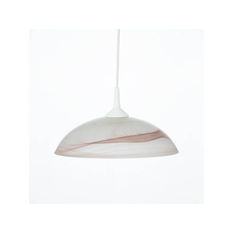 Cristal glass matte lampshade 1107 with alabaster - d. 300/42 mm