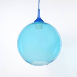 Opal/cristal glass painted lampshade 4054 - d. 250/42 mm