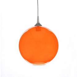 Opal/cristal glass painted lampshade 4057 - d. 300/42 mm