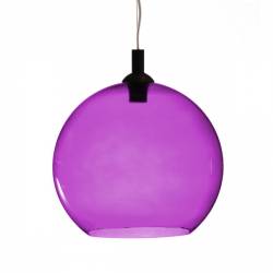 Opal/cristal glass painted lamp 4067 - d. 350/45 mm