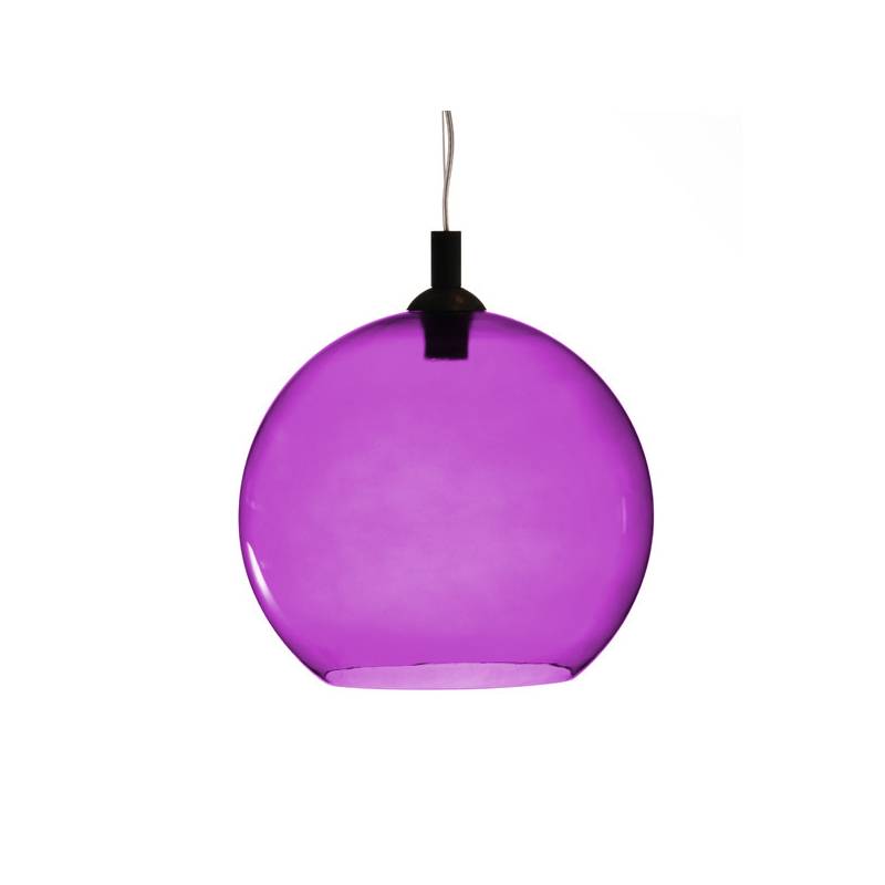 Opal/cristal glass painted lamp 4067 - d. 350/45 mm