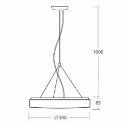 Lampa DELIA T3 - śr. 500 mm
