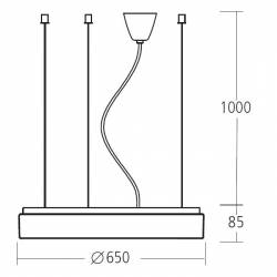Lampa DELIA L4 - śr. 650 mm
