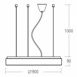 Lampa DELIA L5 - śr. 900 mm