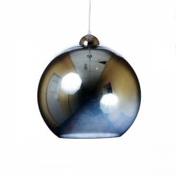 Opal/cristal glass painted lamp 4067 - d. 350/45 mm