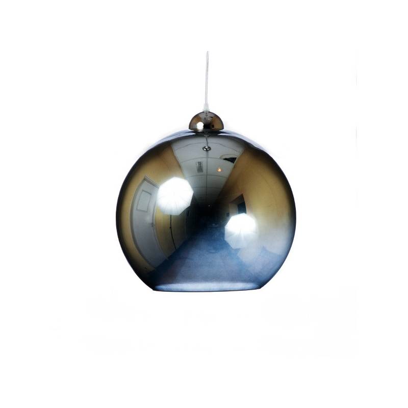 Opal/cristal glass painted lamp 4067 - d. 350/45 mm