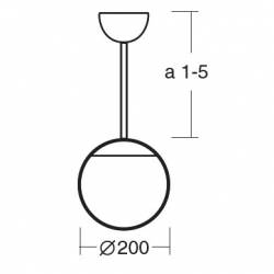 Lampa ADRIA 2 opalowa matowa - śr. 300 mm