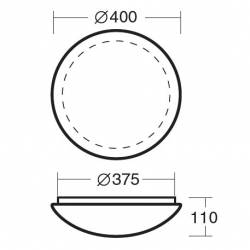 Plafon TITAN 2 - śr. 400 mm