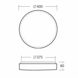 Plafon DELIA 2 - śr. 400 mm