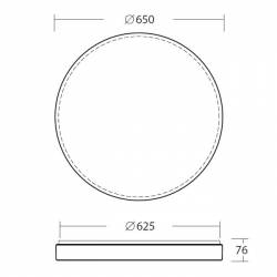 Plafond DELIA 4 - D. 650 mm