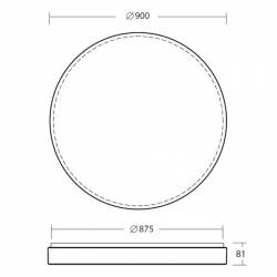 Plafon DELIA 5 - śr. 900 mm
