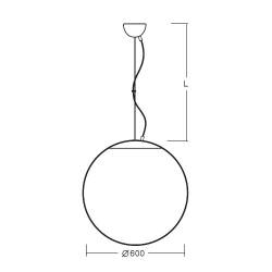 Lampa ADRIA L5 opalowa matowa - śr. 600 mm