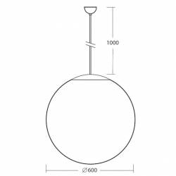 Lampe ADRIA S5 Opal matt - d. 600 mm