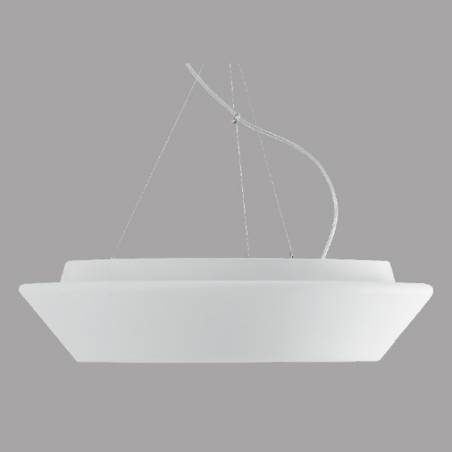 Opal matte lamp CRATER T5 - d. 490 mm