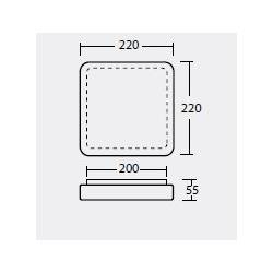 Plafon TILIA 1A - dł. 220 mm