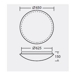 Plafond TITAN 4 - d. 650 mm