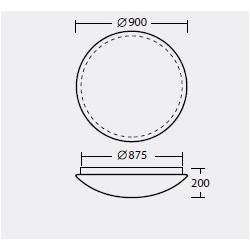 Plafond TITAN 5 - d. 900 mm