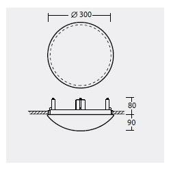 Plafond TITAN V1 - d. 300 mm