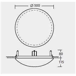 Plafond TITAN V3 - d. 500 mm