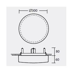 Plafon DELIA V1 - śr. 300 mm