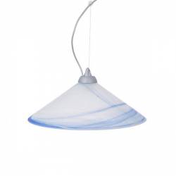 Cristal glass matte lampshade 1110 with alabaster - d. 420/45 mm