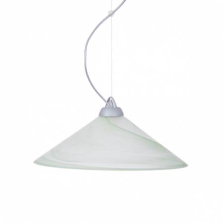 Cristal glass matte lampshade 1110 with alabaster - d. 420/45 mm