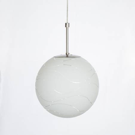 Cristal glass pained lampshade 4039 with decor - d. 300/100 mm