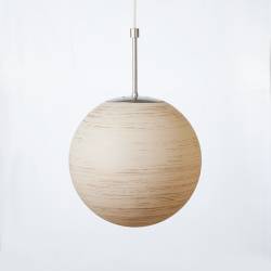Cristal glass painted lampshade 4039 with decor - d. 300/100 mm