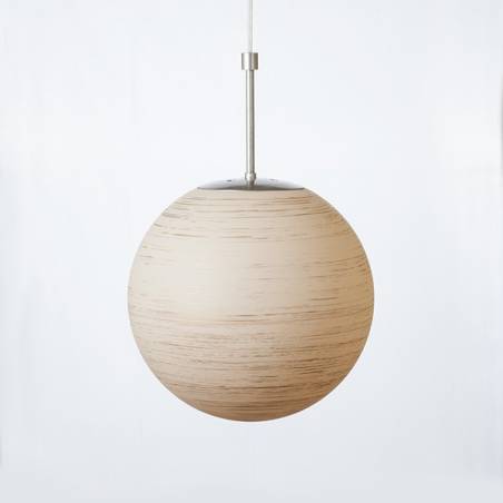 Cristal glass painted lampshade 4048 with decor - d. 350/100 mm