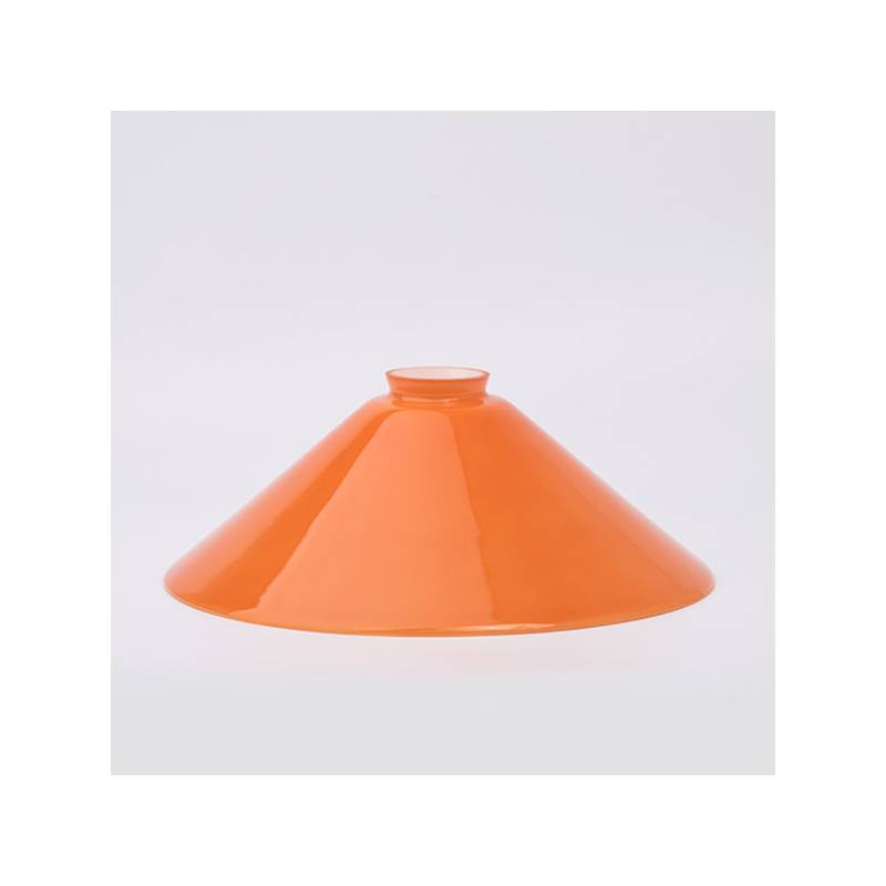 Opal glass painted lampshade 347 - d. 300 mm