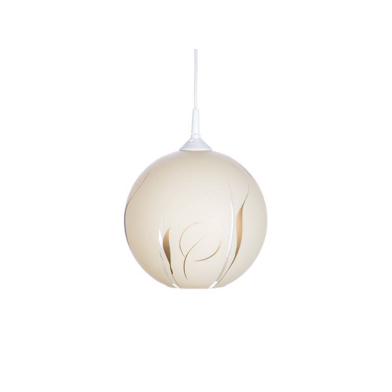 Lampa 4054 jasna malowana farbą zdobiona - śr. 250/42 mm