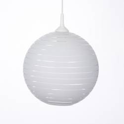 Cristal glass pained lampshade 4054 with decor - d. 250/42 mm