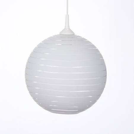 Cristal glass pained lampshade 4054 with decor - d. 250/42 mm