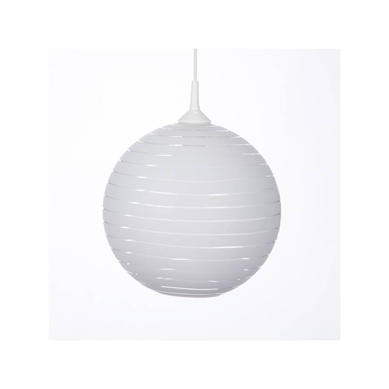 Cristal glass painted lamp 4057 with decor - d. 300/42 mm