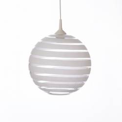 Cristal glass painted lamp 4057 with decor - d. 300/42 mm