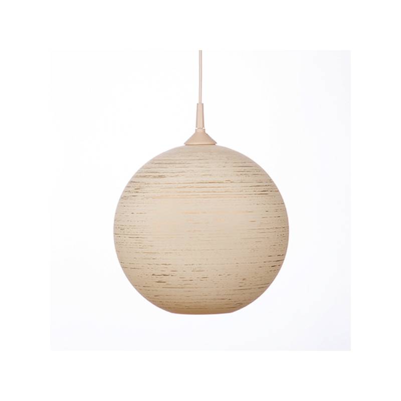 Lampe 4057 opal/hell mit Farbe bemalt und mit Spirale verziert - d. 300/42 mm Lampe 4057 opal/hell mit Farbe bemalt und mit Spirale verziert - d. 300/42 mm