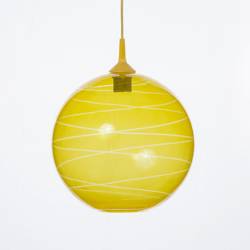 Lampa 4057 jasna malowana farbą zdobiona - śr. 300/42 mm