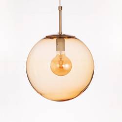 Cristal glass painted lamp...