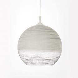 Cristal glass painted lampshade 4067 with decor - d. 350/45 mm