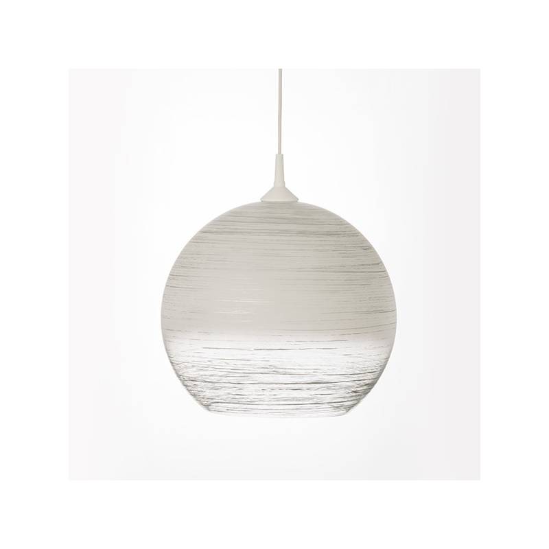 Cristal glass painted lampshade 4067 with decor - d. 350/45 mm