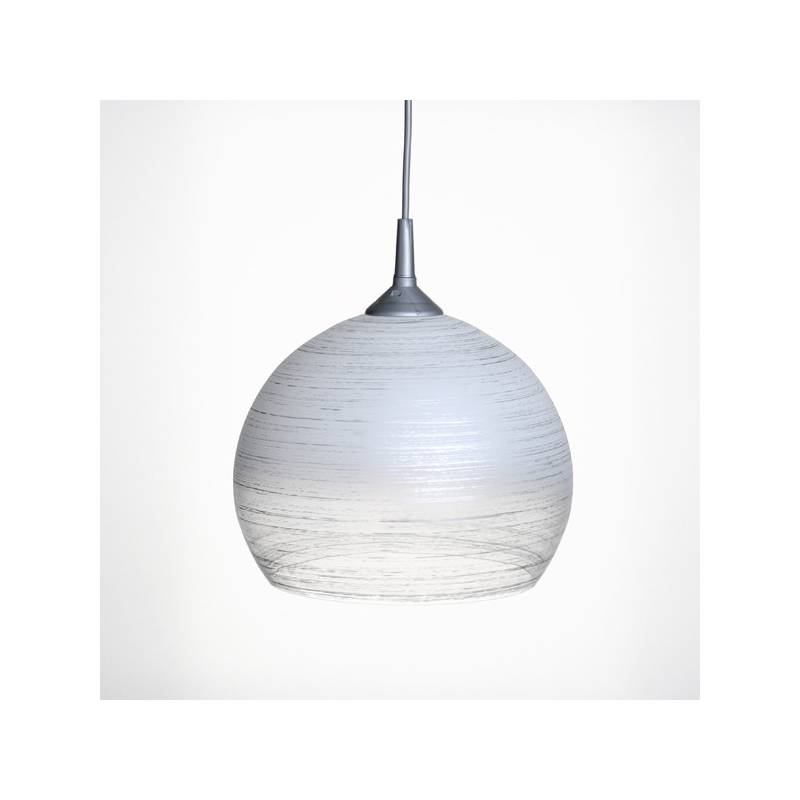 Cristal glass painted lampshade 4070 with decor - d. 250/45 mm