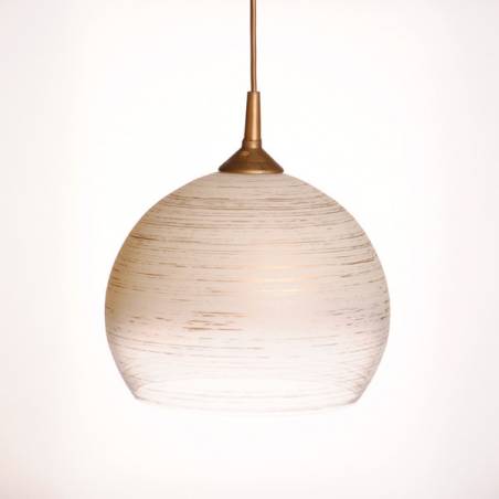 Cristal glass painted lampshade 4070 with decor - d. 250/45 mm