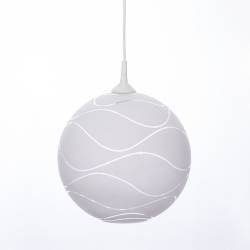 Lampa 4054 jasna malowana farbą zdobiona - fale